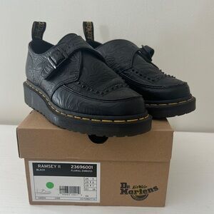 Dr. Martens Black Embossed Loafers